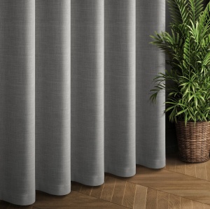 Závěs zatemňující Dante-D, dimout, barva šedá,  jemná melanž,  XL výška lze až 305cm, šití na míru