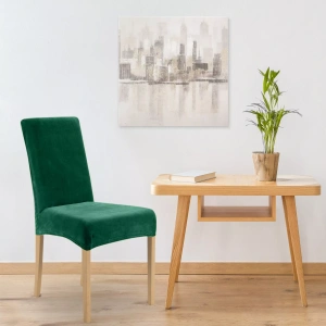 Potah na židli P04, velvet, barva tmavě zelená, vodoodpudivá úprava, velikost 35x30x55cm