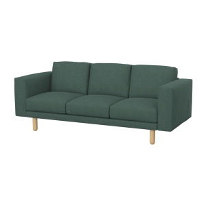 Norsborg - potah na pohovku Ikea, 3-místná, nerozkládací, různé látky a barvy