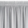 389805 záclona Sibel 400x250 bílá stříbrné čtverečky detail.webp