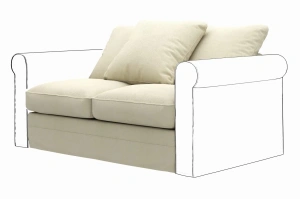 Gronlid - potah na modul 2-místný Ikea, různé látky a barvy