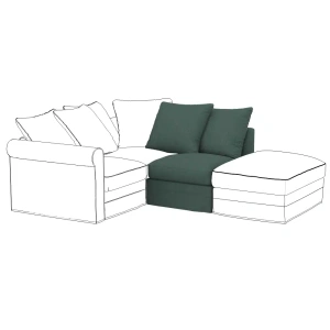 Gronlid - potah na 1-místný modul Ikea, různé látky a barvy