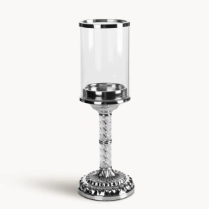 Velký svícen Alice02, kolekce Classic Glamour, kov - sklo, průměr 13cm, výška 36cm