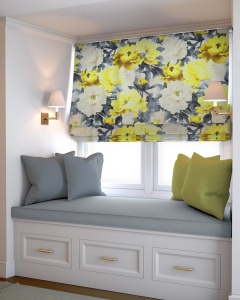 Římská roleta na míru, látka Gard 537, velvet - samet, řetízkové ovládání