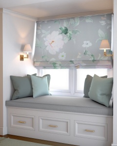 Římská roleta na míru, látka Gard 531, látka s drobnou strukturou, řetízkové ovládání